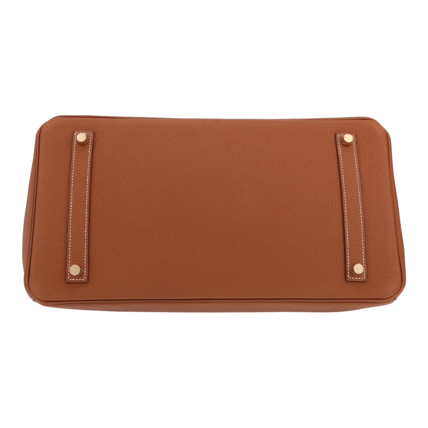 Hermès  Birkin 35 cm handbag  in gold togo leather - Detail D1