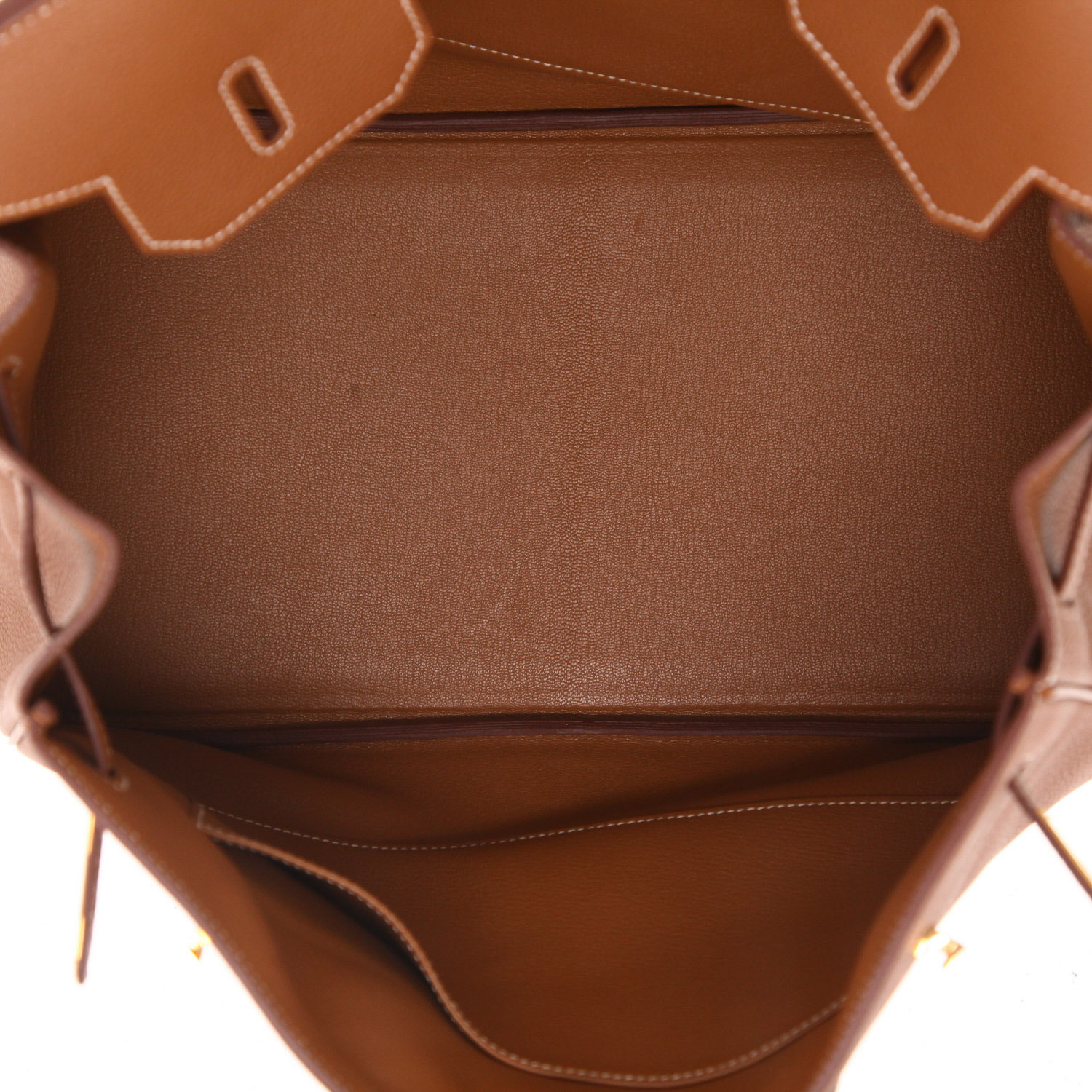 Hermès  Birkin 35 cm handbag  in gold togo leather - Detail D3