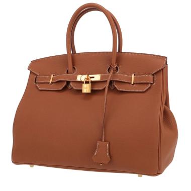 Hermès  Birkin 35 cm handbag  in gold togo leather