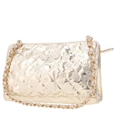 Bolso de mano Chanel  Chance N°5 en charol acolchado dorado