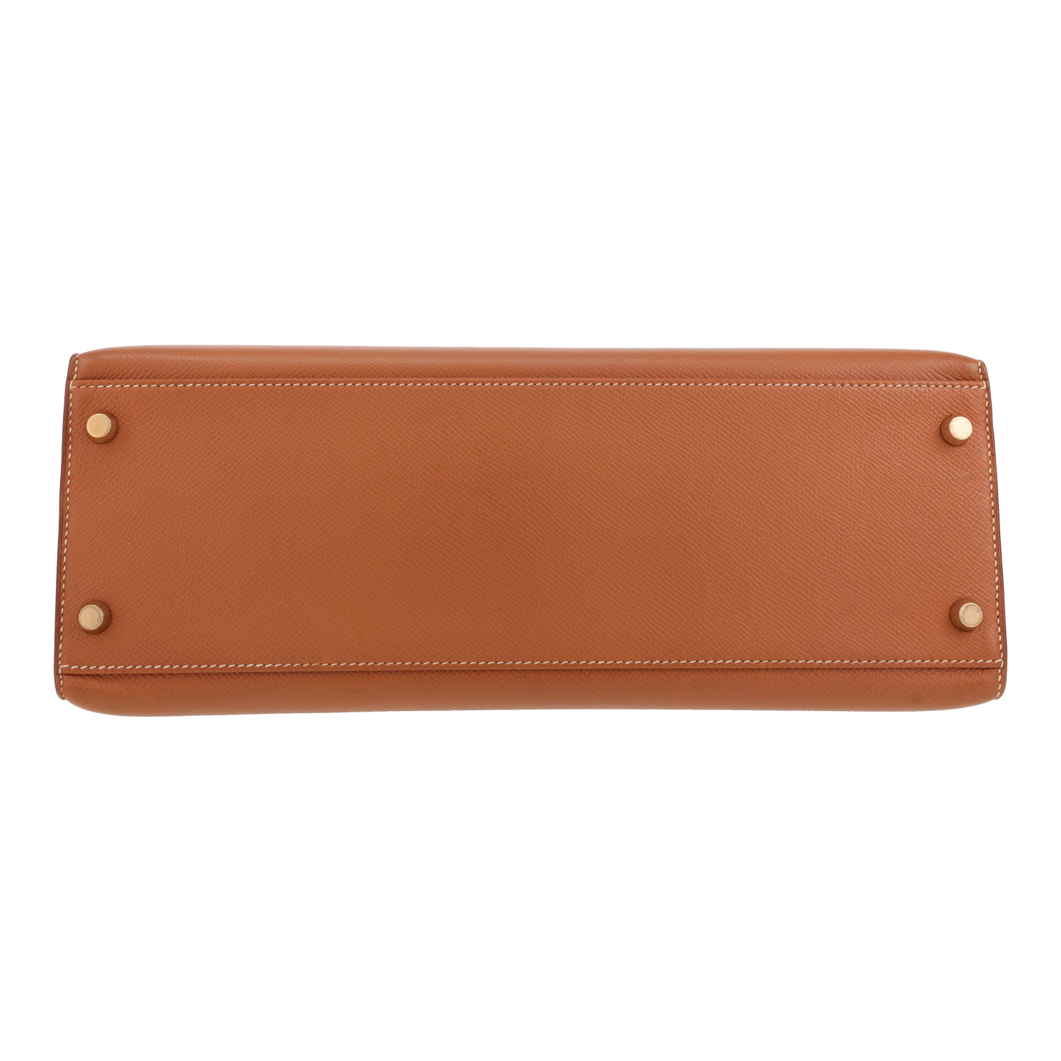 Bolso Hermès Kelly de 32 cm en piel Epsom Gold - Detail D1
