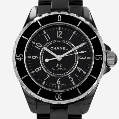Reloj Chanel J12 de cerámica negra y acero Circa 2010