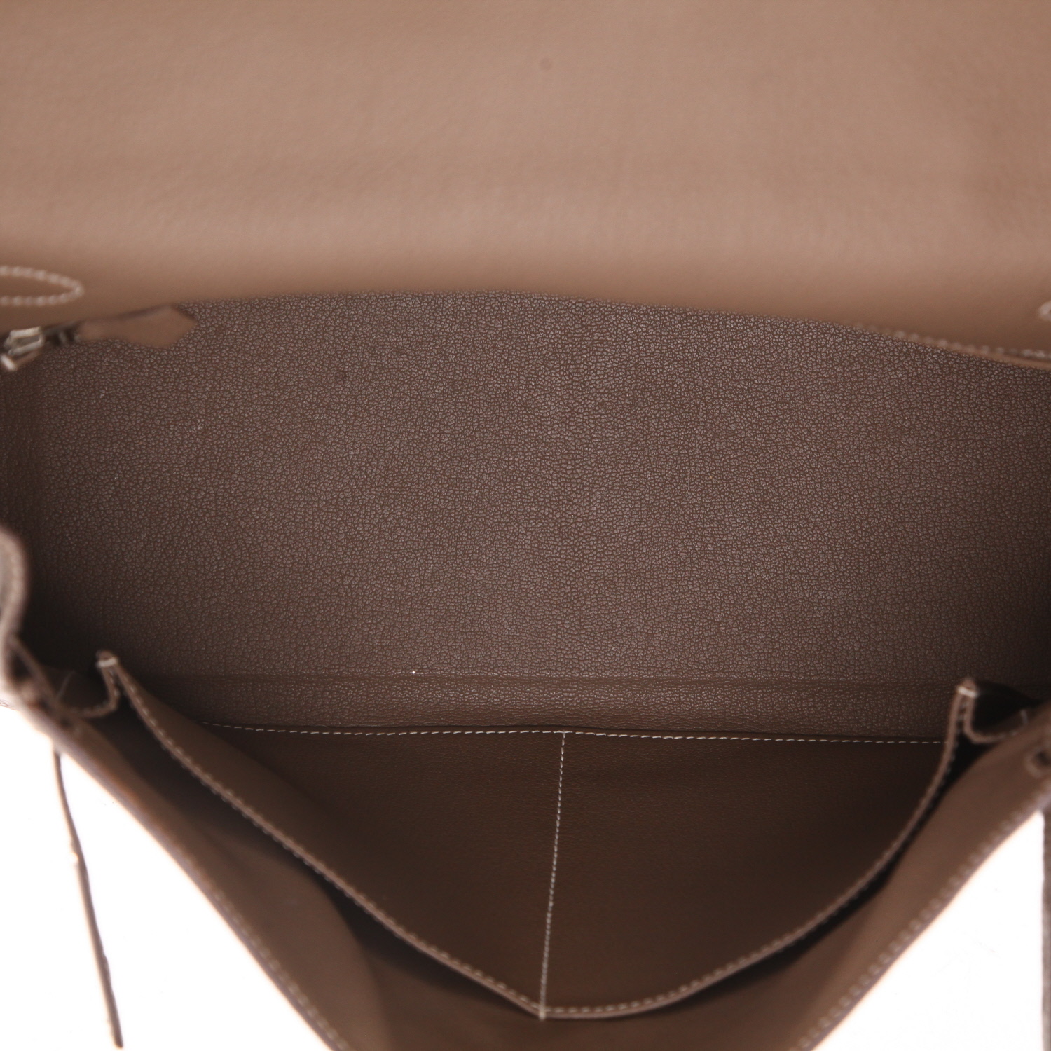 Sac à main Hermès  Kelly 35 cm en cuir togo étoupe - Detail D3