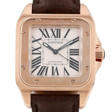 Cartier Santos-100  in pink gold Ref: Cartier - 2879  Circa 2009