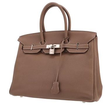 Sac à main Hermès  Birkin 35 cm en cuir togo étoupe