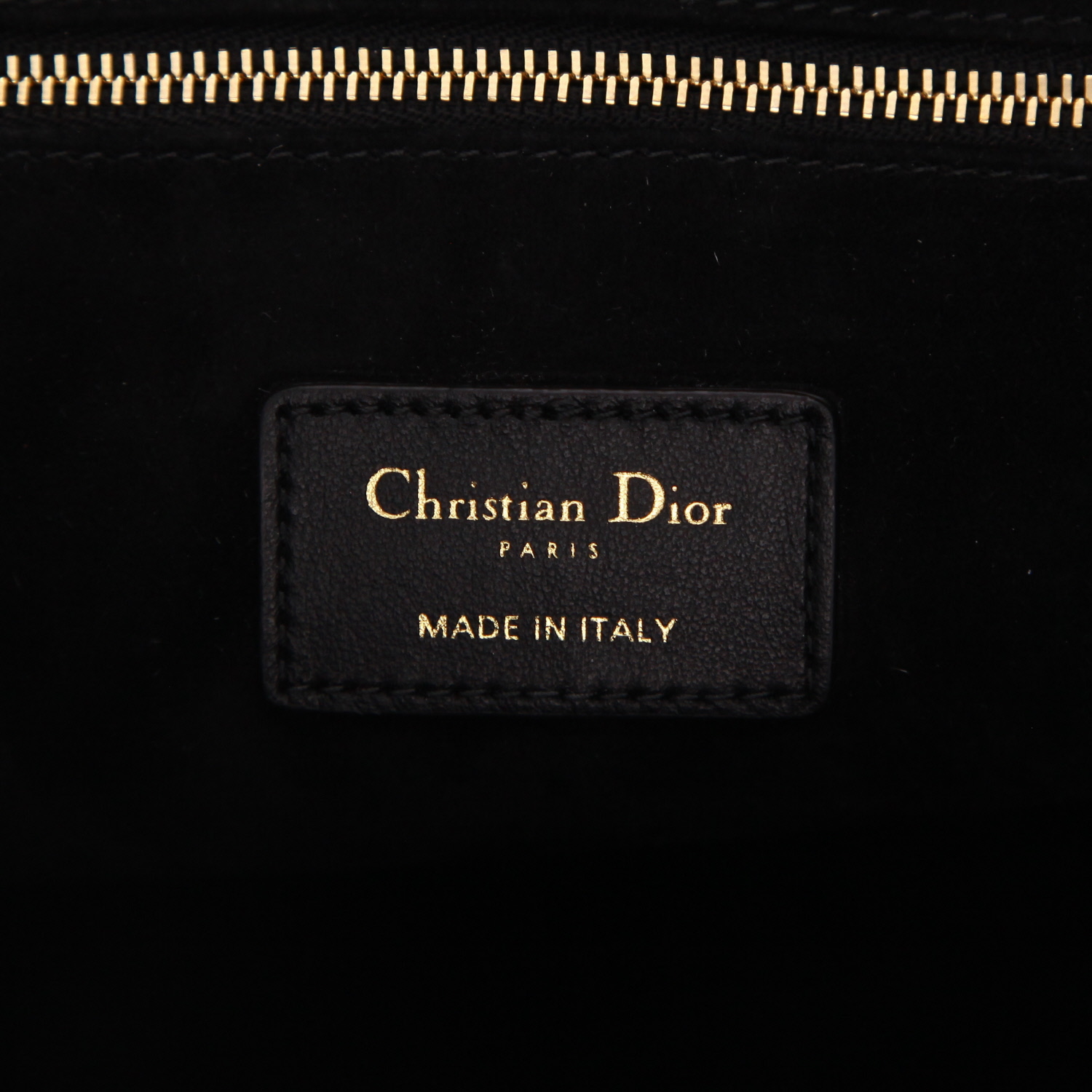 Dior  Book Tote medium model  shopping bag  in black leather cannage - Detail D2