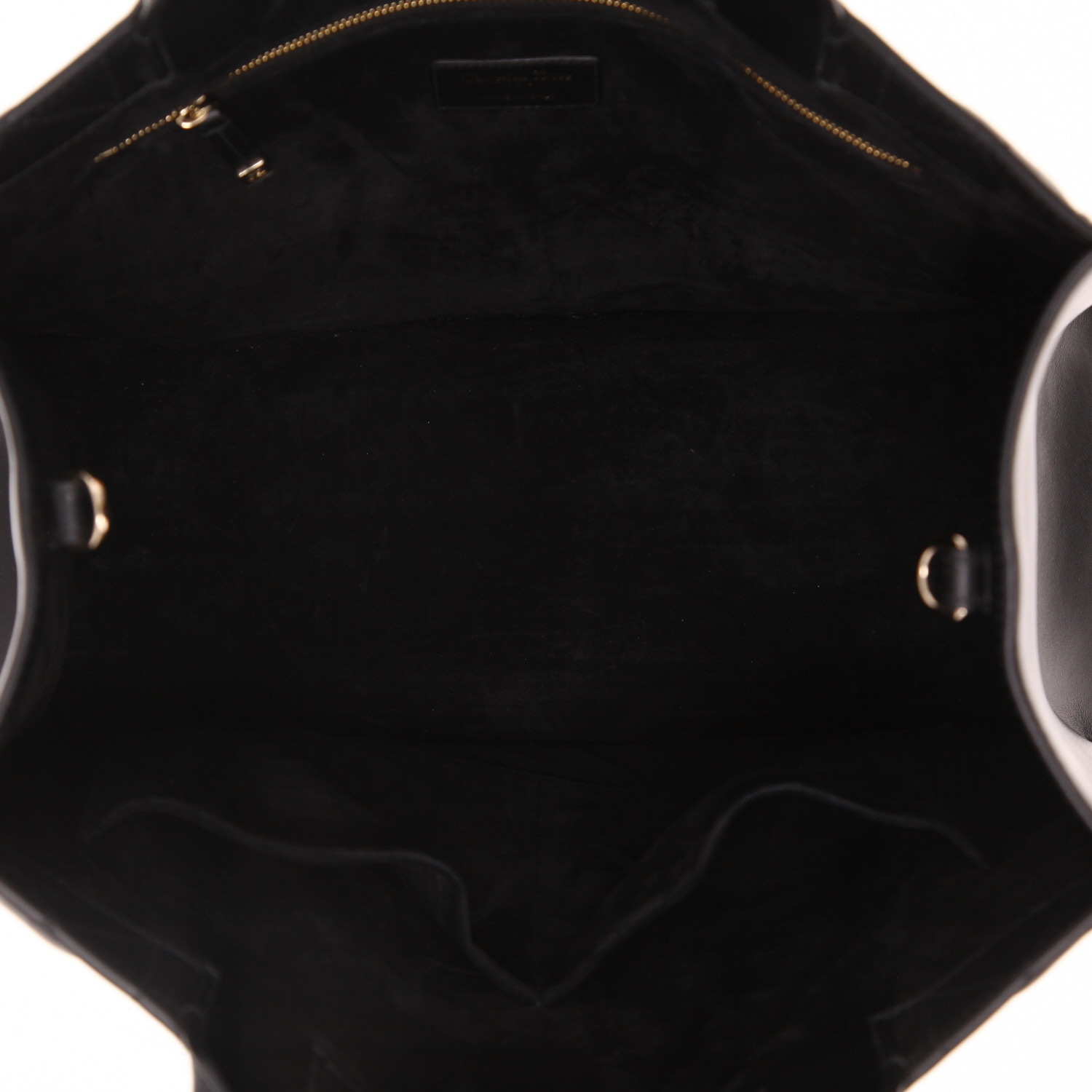 Bolso Cabás Dior  Book Tote modelo mediano  en cuero cannage negro - Detail D3