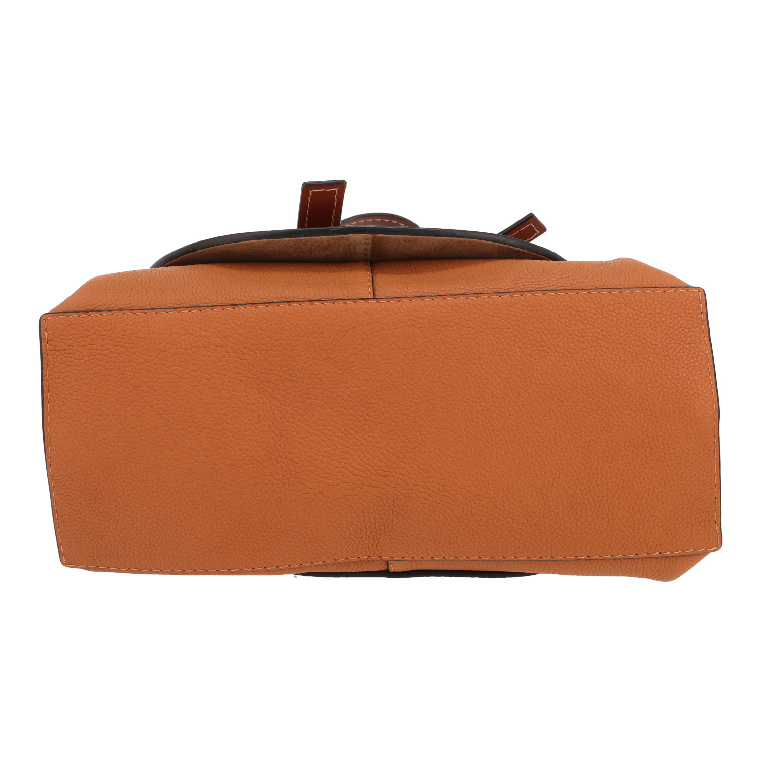 Borsa Loewe  Bucket in pelle gold e pelle marrone - Detail D1