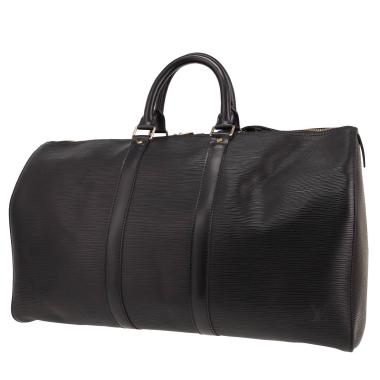 Borsa da viaggio Louis Vuitton  Keepall 45 in pelle Epi nera