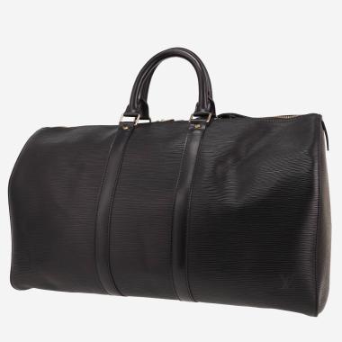 Sac de voyage Louis Vuitton  Keepall 45 en cuir épi noir