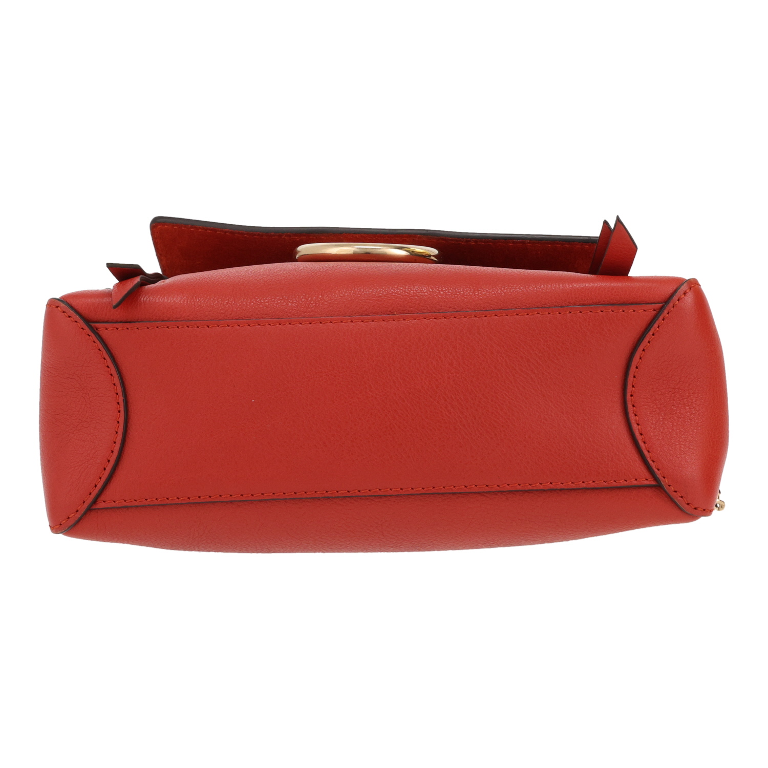 Chloé  Faye Day handbag  in red leather - Detail D1