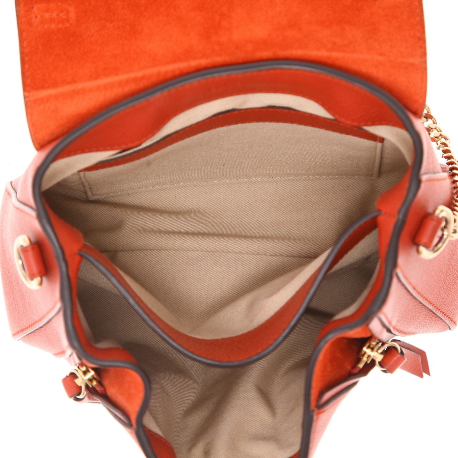 Borsa Chloé  Faye Day in pelle rossa - Detail D3