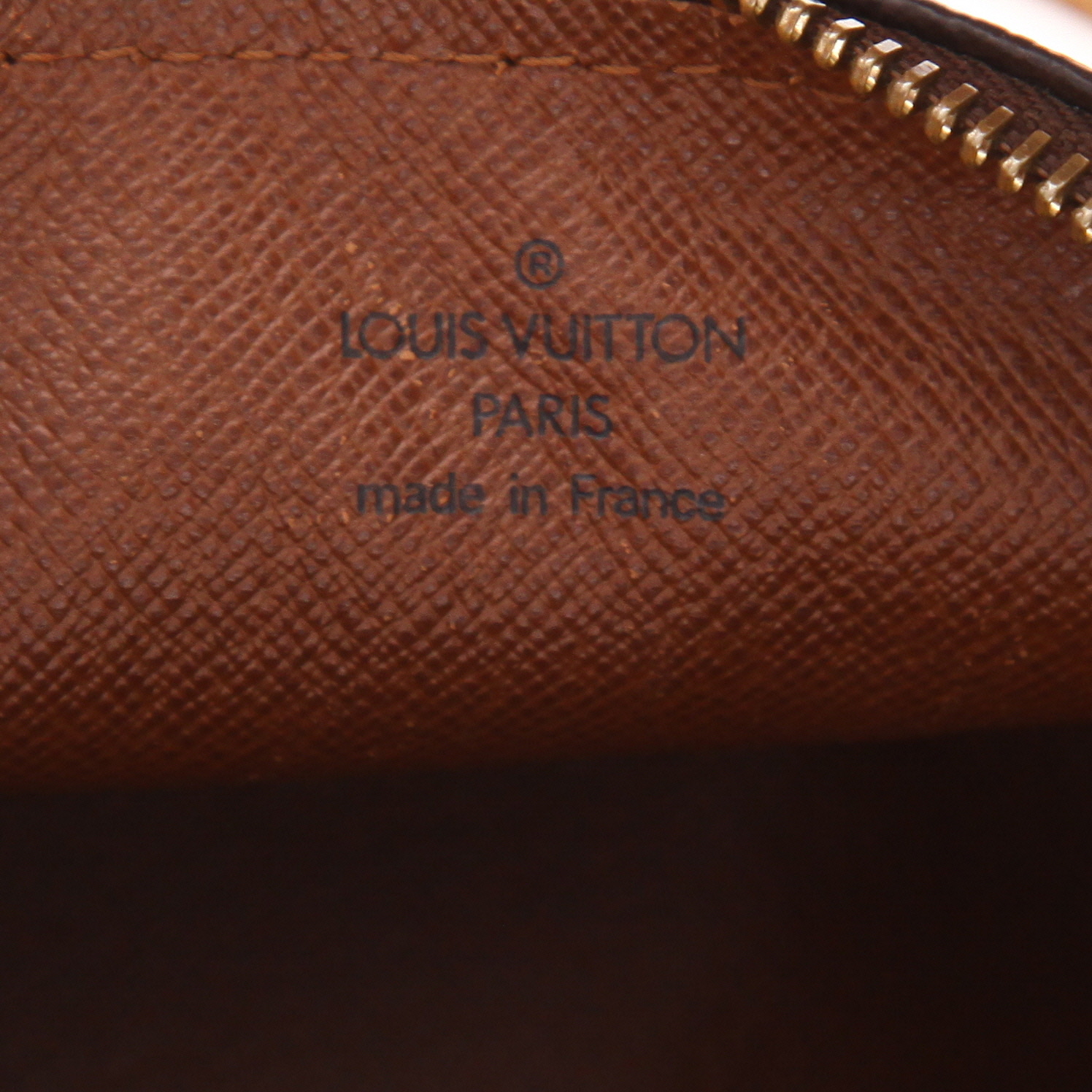Borsa Louis Vuitton  Papillon in tela monogram marrone e pelle naturale - Detail D2