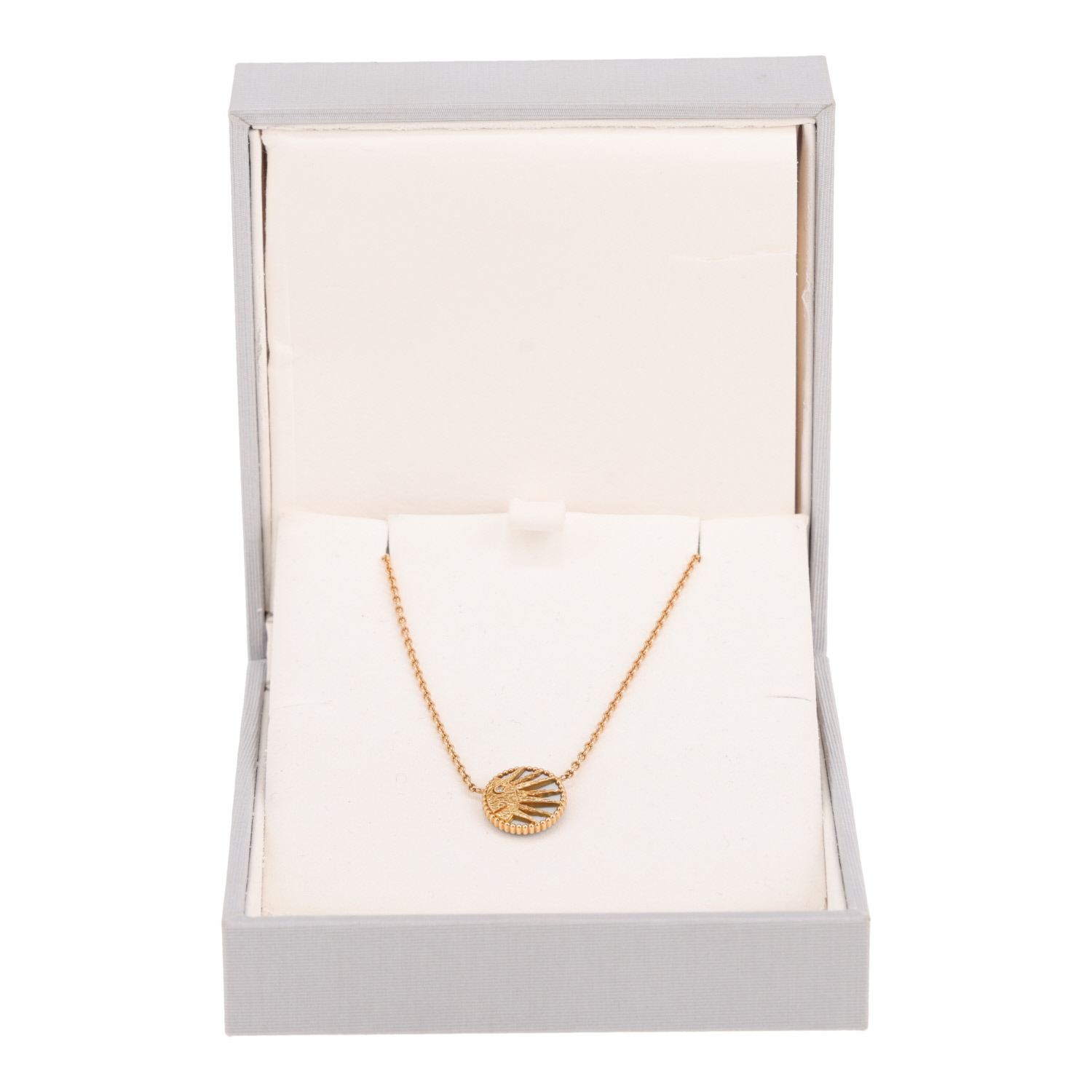 Dior Rose Céleste necklace in yellow gold, mother of pearl and diamonds - Detail D2