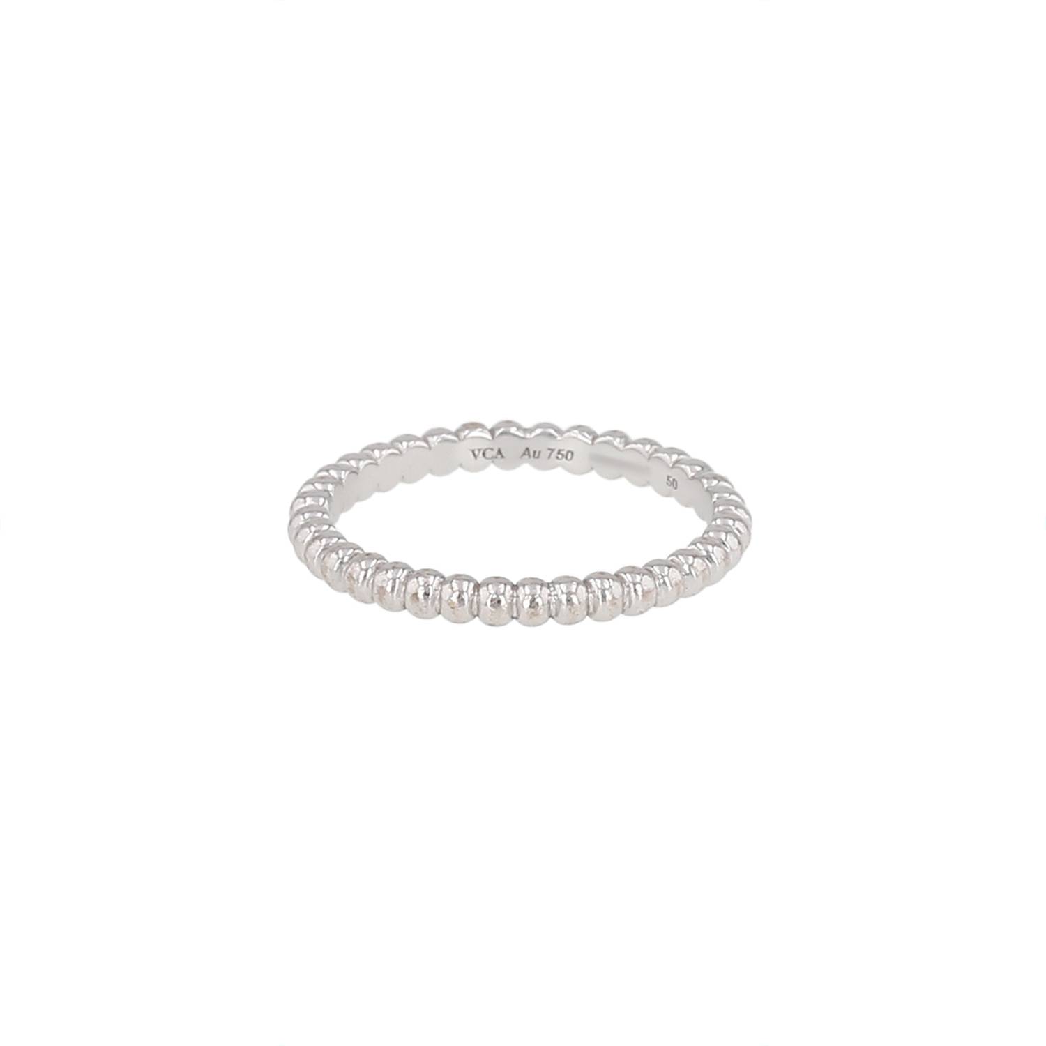 Bague Van Cleef & Arpels Perlée or blanc occasion