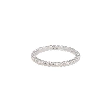 Van Cleef & Arpels Perlée ring in white gold