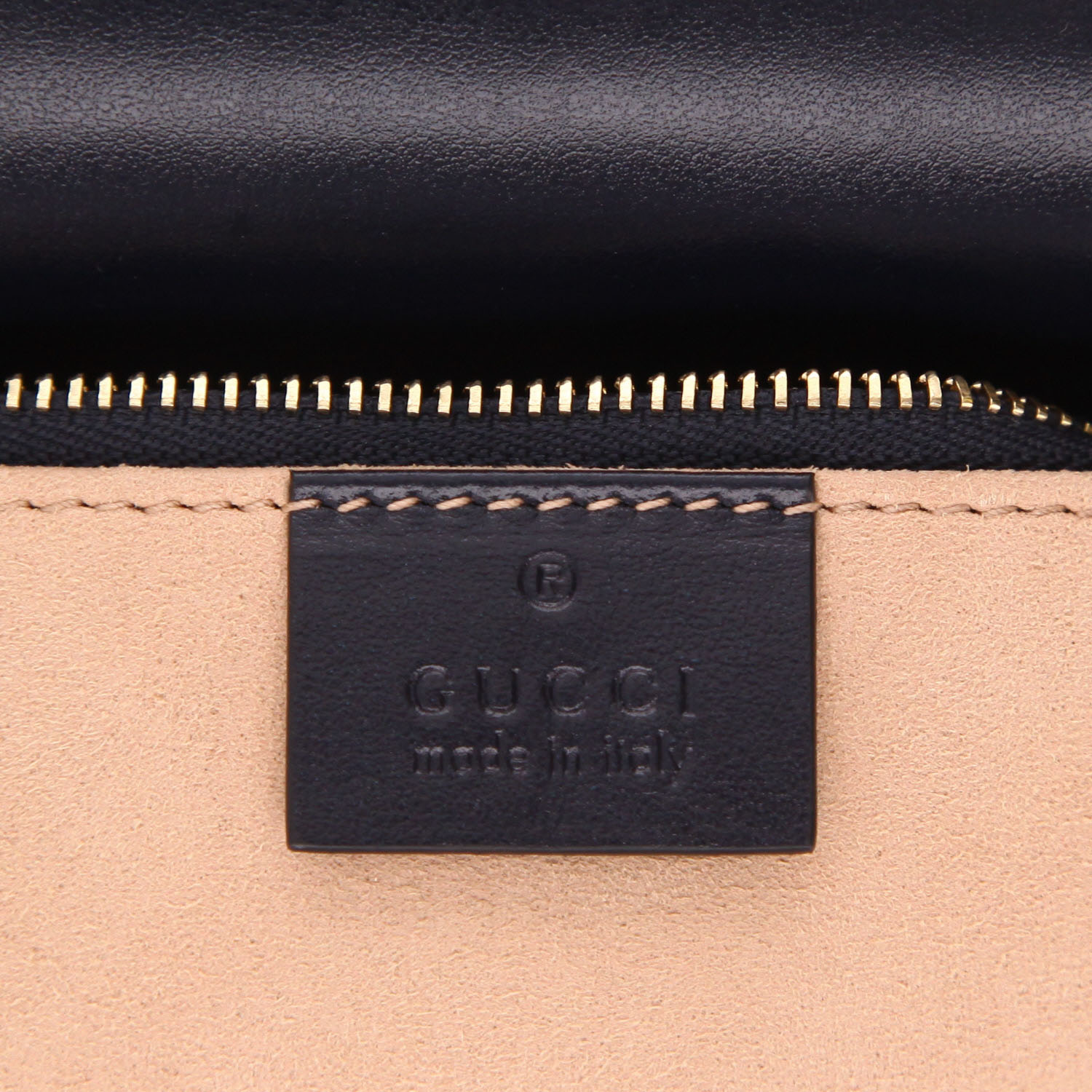 Bolso Gucci 1955 Horsebit de piel azul - Detail D2