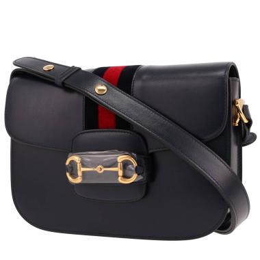 Gucci 1955 Horsebit handbag in blue leather