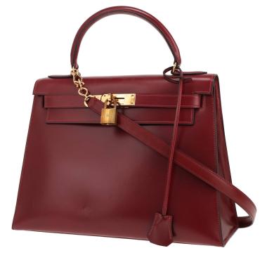 Hermès  Kelly 28 cm handbag  in red H box leather