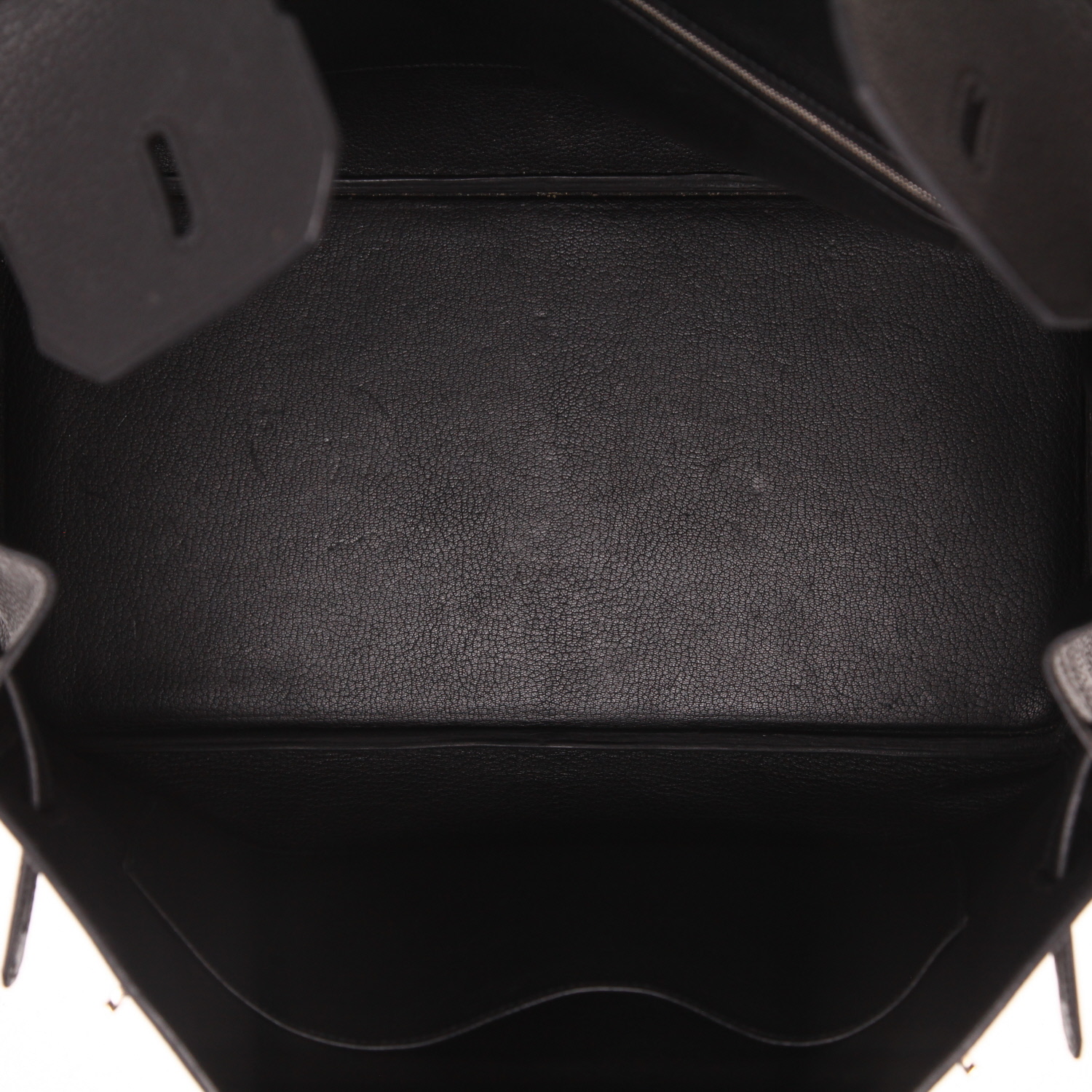 Bolso de mano Hermès  Birkin 40 cm en cuero togo negro - Detail D3