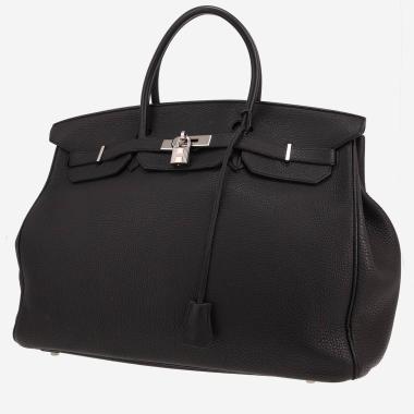 Hermès  Birkin 40 cm handbag  in black togo leather