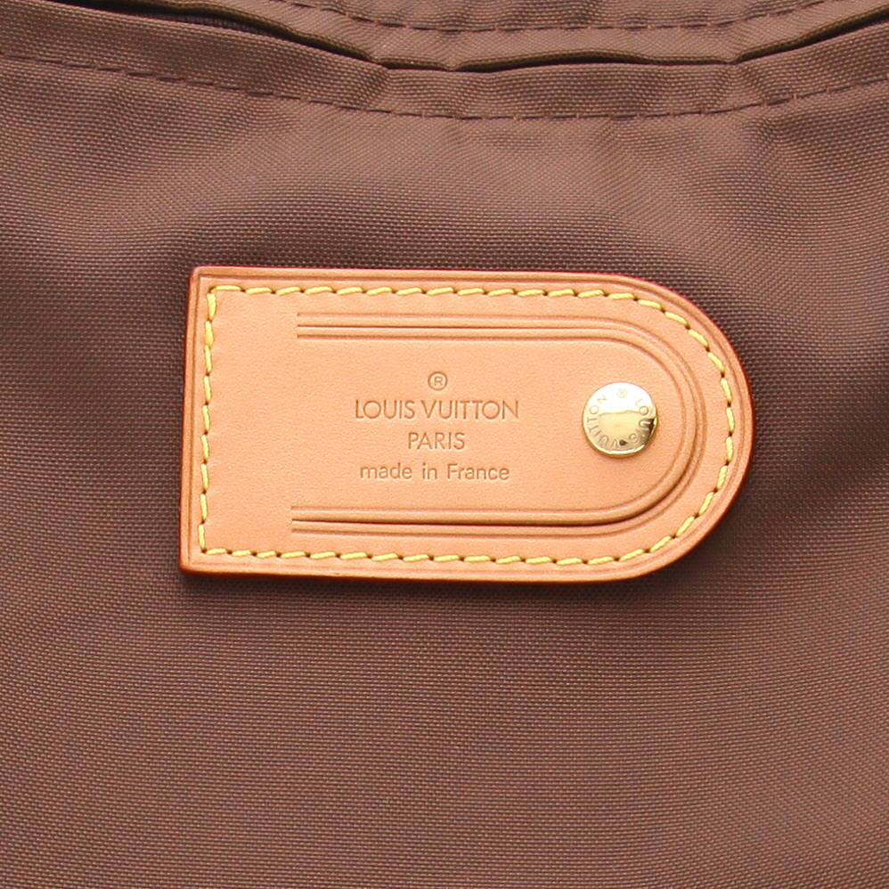 Valigia Louis Vuitton  Pegase in tela monogram marrone e pelle naturale - Detail D2