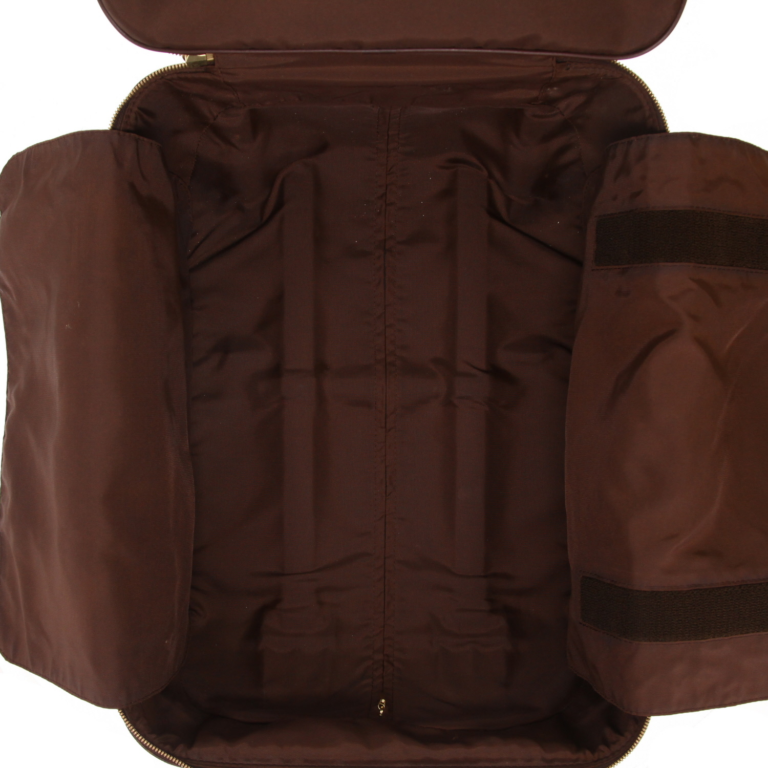 Maleta Louis Vuitton  Pegase en lona Monogram marrón y cuero natural - Detail D4