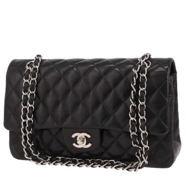 Bolso de mano Chanel  Timeless Classic en cuero acolchado negro
