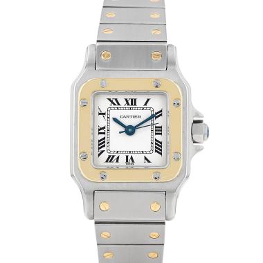 Reloj Cartier Santos modelo pequeño  de oro y acero Ref: Cartier - 0902  Circa 1990
