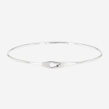 Bracelet jonc Dinh Van Serrure en or blanc
