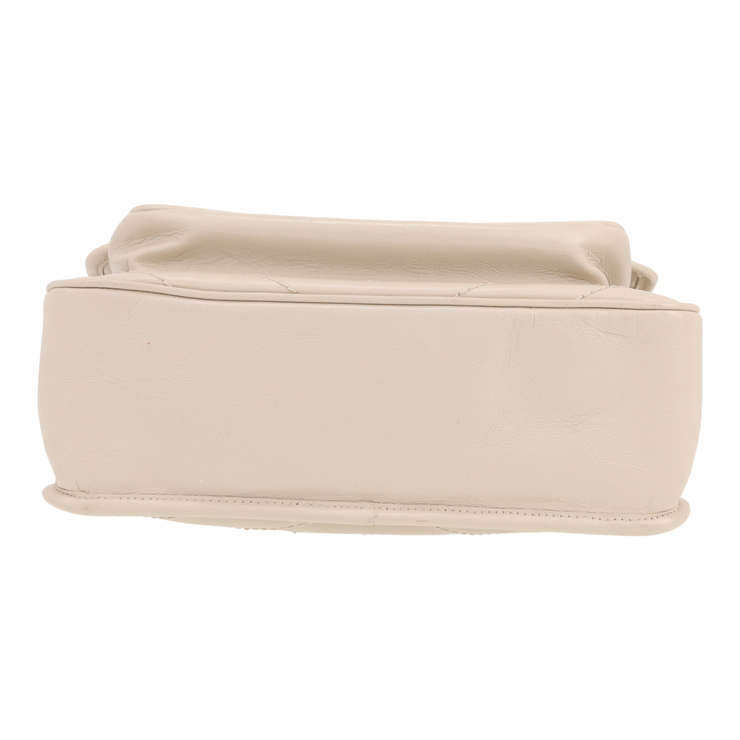 Bolso bandolera Saint Laurent  Niki modelo mediano  en cuero blanco - Detail D1