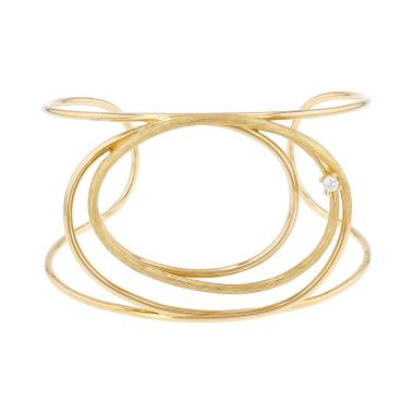 Brazalete Mellerio Riviera de oro amarillo y diamante