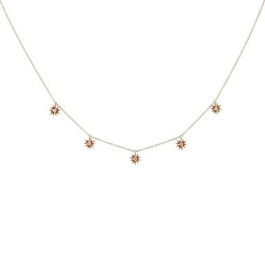 Collana Mellerio Le Petit Cactus Vanille in oro rosa e diamanti
