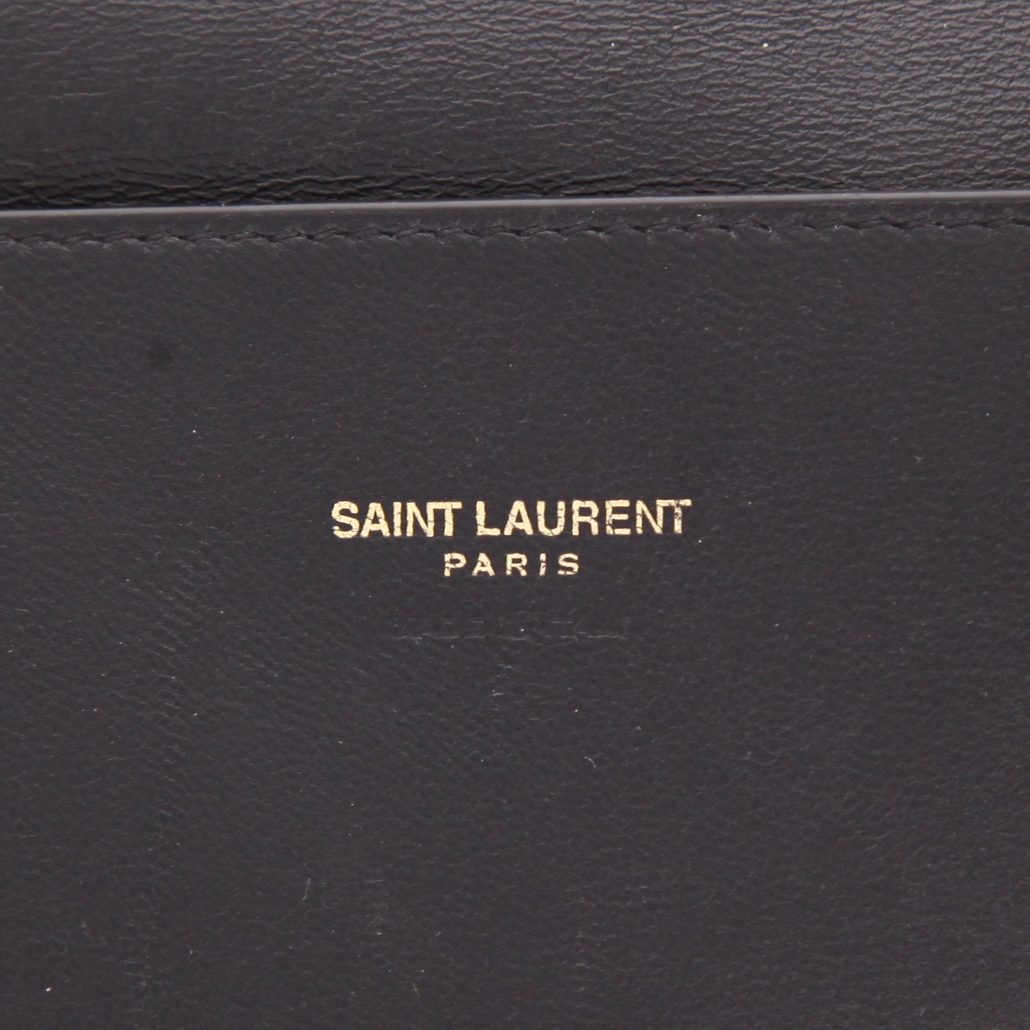 Sac bandoulière Saint Laurent  Jamie en cuir noir - Detail D2