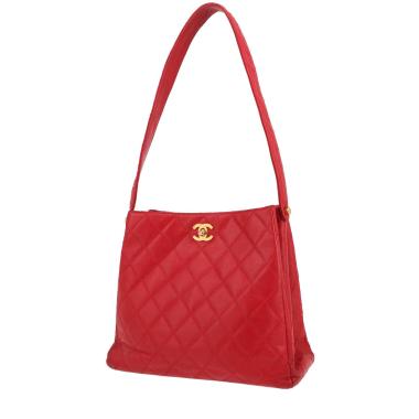 Chanel  Vintage handbag  in red quilted leather