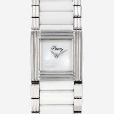 Montre Poiray Ma Première en acier et céramique Vers 2000