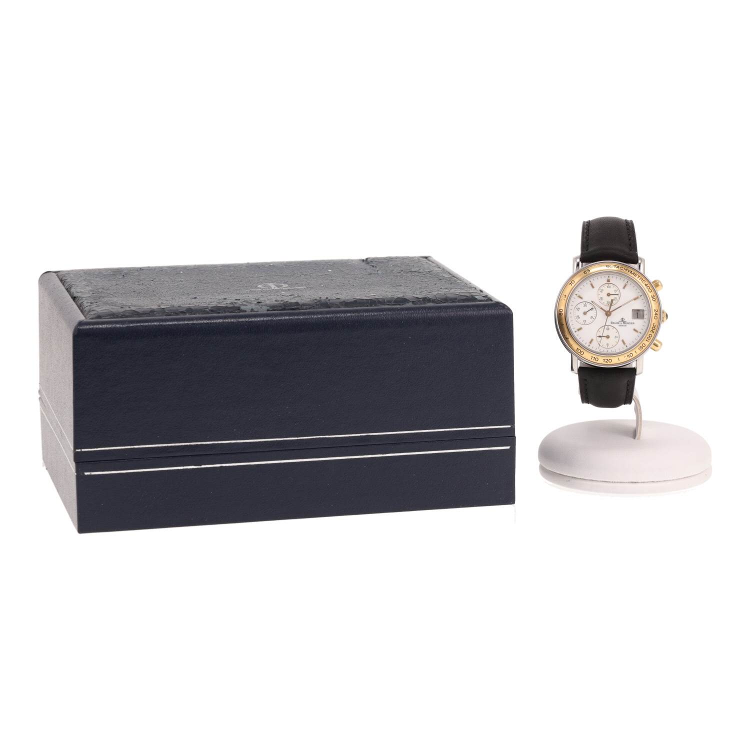 Baume &amp; Mercier Baumatic watch in gold and steel, Ref: Baume &amp; Mercier - 6105.018  Circa 1990