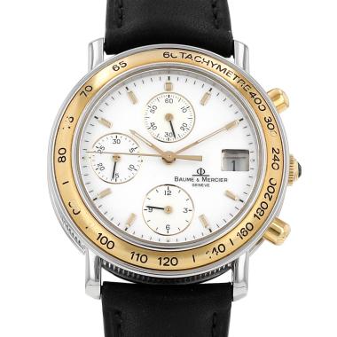 Baume &amp; Mercier Baumatic watch in gold and steel, Ref: Baume &amp; Mercier - 6105.018  Circa 1990