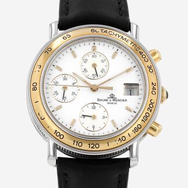 Montre Baume & Mercier Baumatic en or et acier Ref: Baume & Mercier - 6105.018  Vers 1990