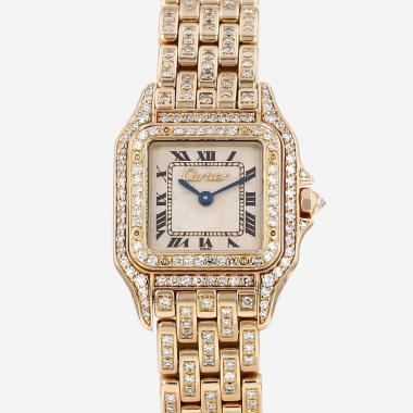 Montre Cartier Panthère en or jaune Ref: Cartier - 8669  Vers 1990
