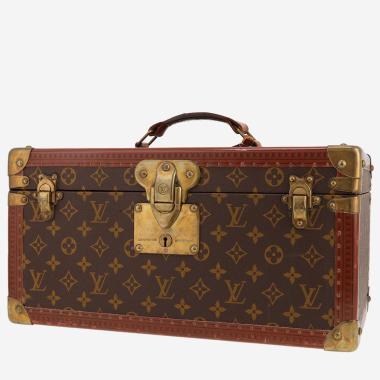 Louis Vuitton  Boîte à Pharmacie vanity case  in brown monogram canvas  and brown lozine (vulcanised fibre)