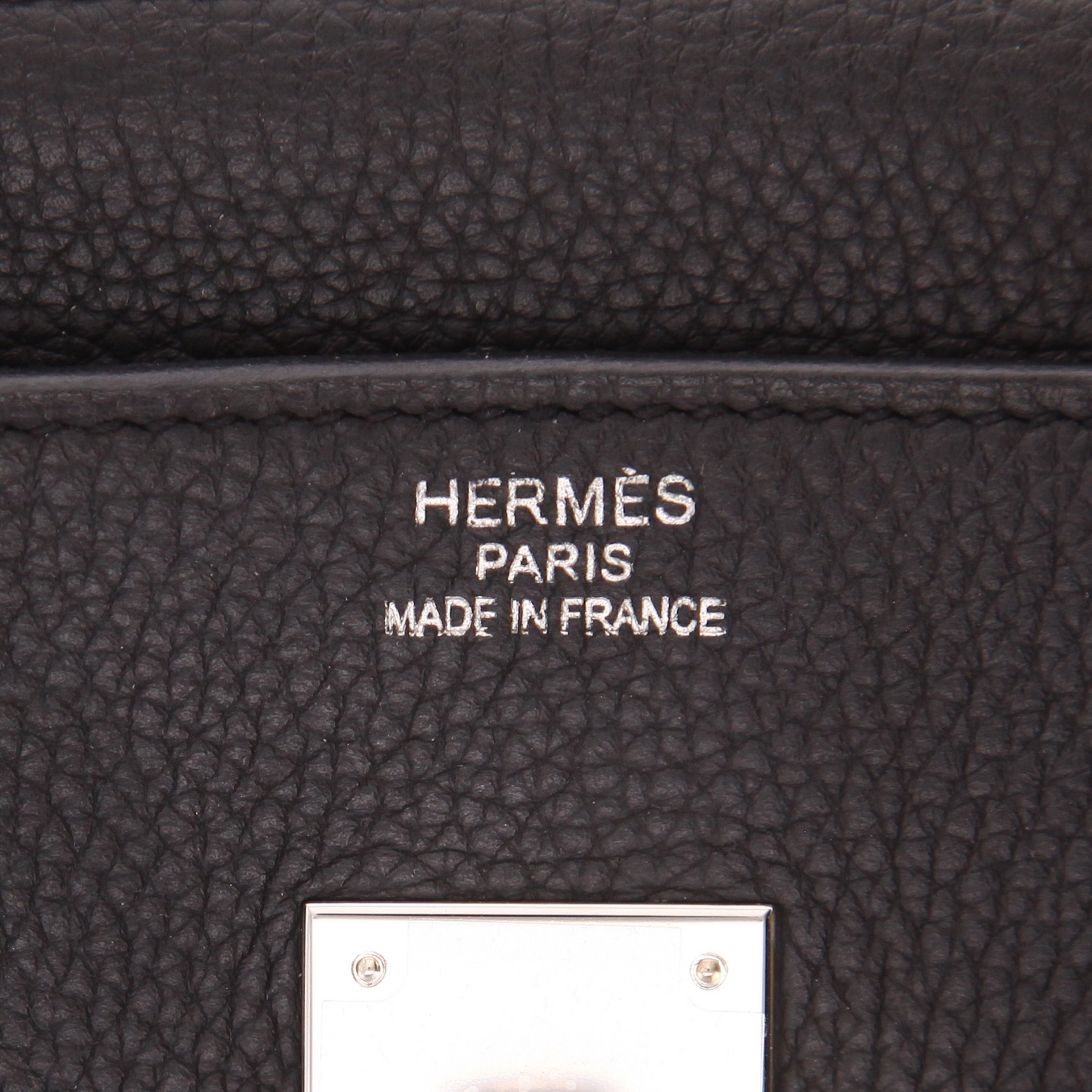 Sac à main Hermès  Birkin 35 cm en cuir togo noir - Detail D2