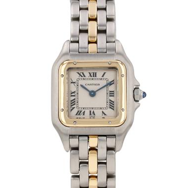 Reloj Cartier Panthère modelo pequeño  de oro y acero Ref: Cartier - 66921  Circa 1986