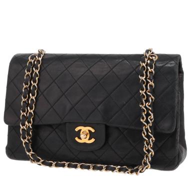 Bolso de mano Chanel  Timeless Classic en cuero acolchado negro