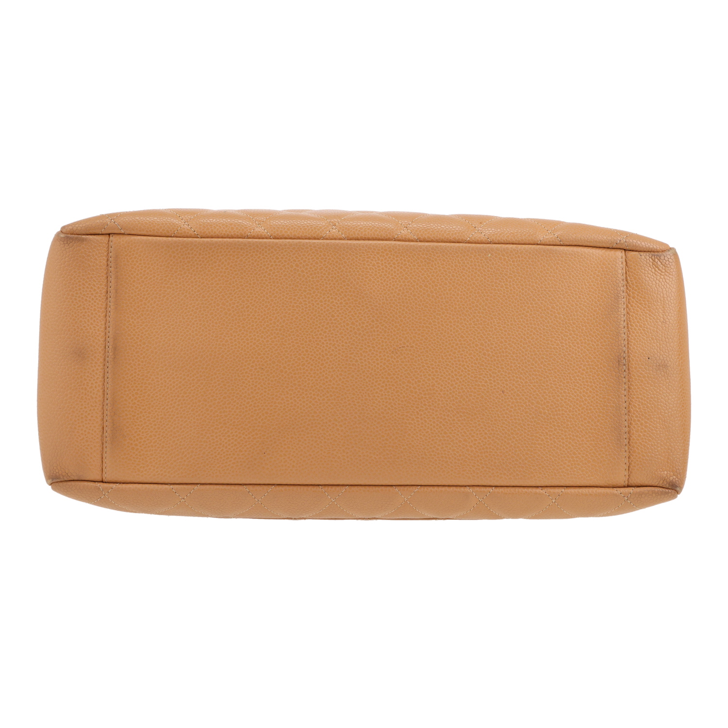 Sac à main Chanel  Shopping GST en cuir grainé matelassé beige - Detail D1