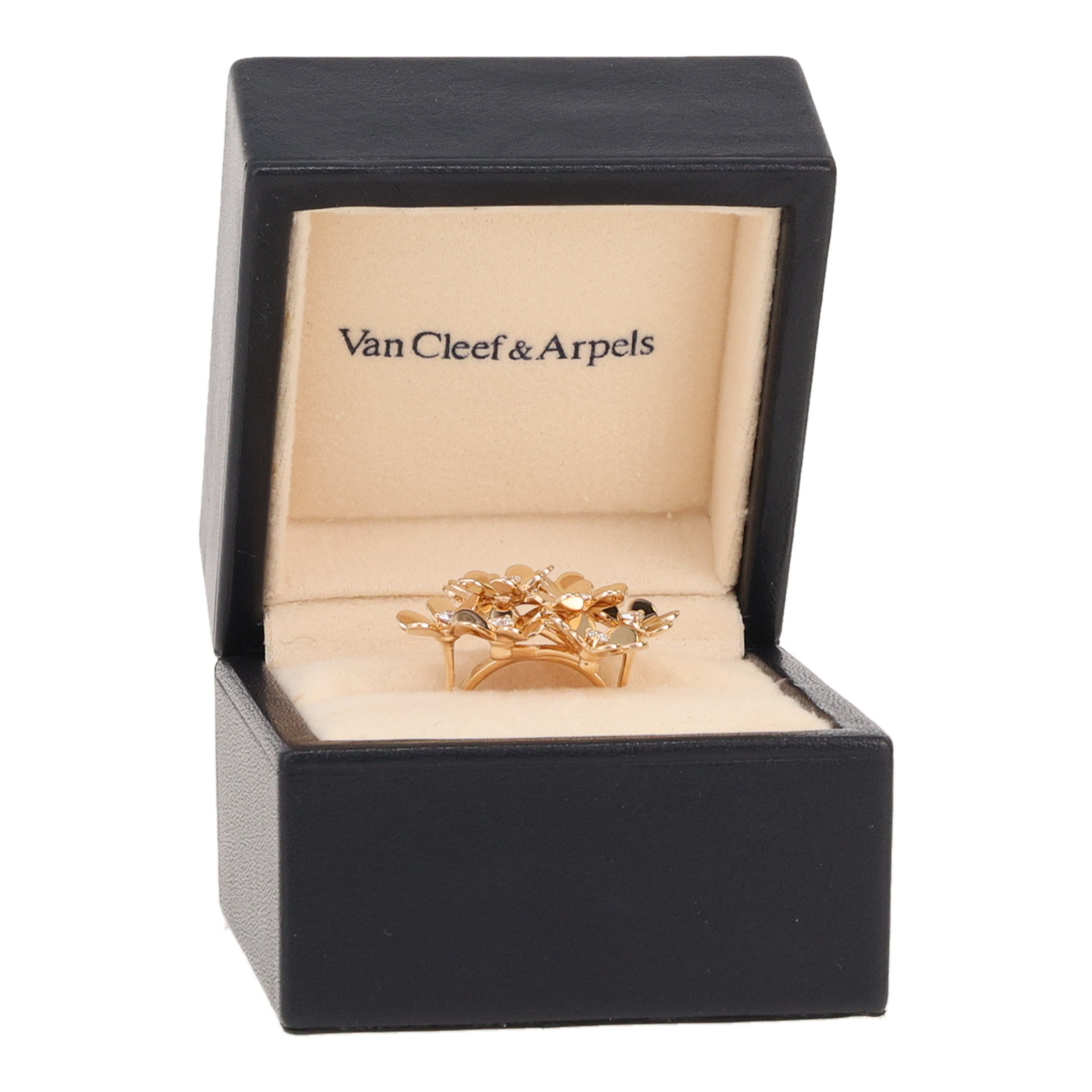 Anello Van Cleef & Arpels Frivole in oro giallo e diamanti - Detail D2