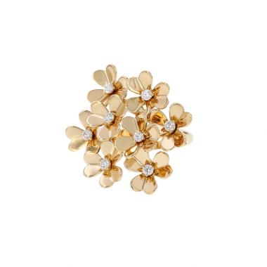 Anello Van Cleef & Arpels Frivole in oro giallo e diamanti