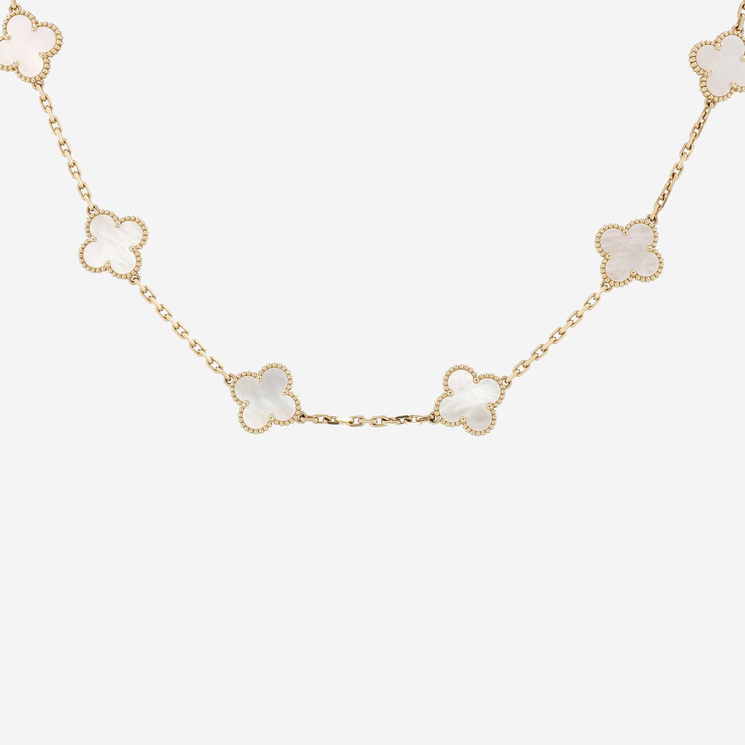 Collana Van Cleef & Arpels Vintage Alhambra in oro giallo e madreperla