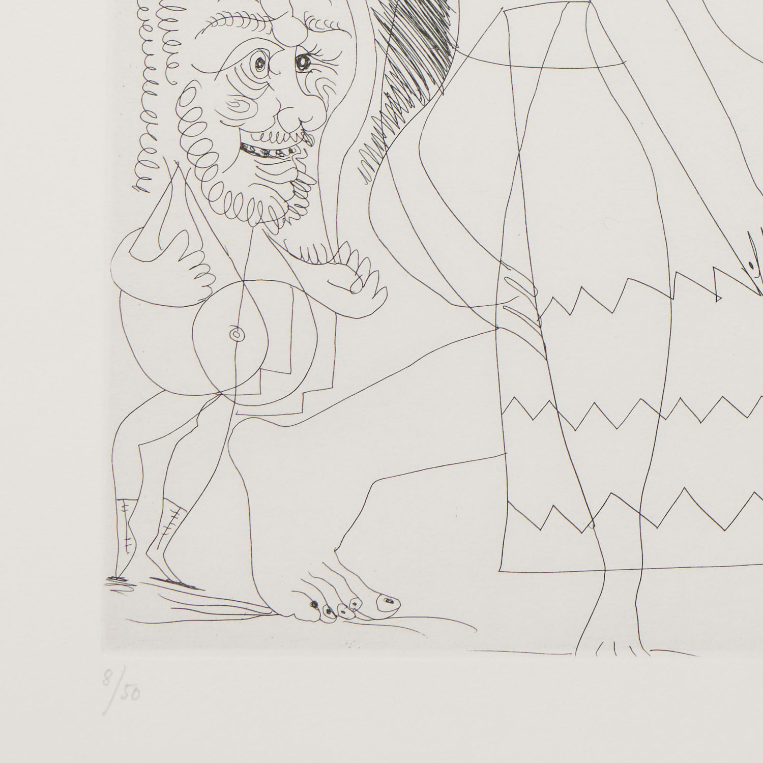 Vieil homme au chapeau tonkinois songeant aux amours des vieux messieurs, La Série 347 - 1968 - Detail D3