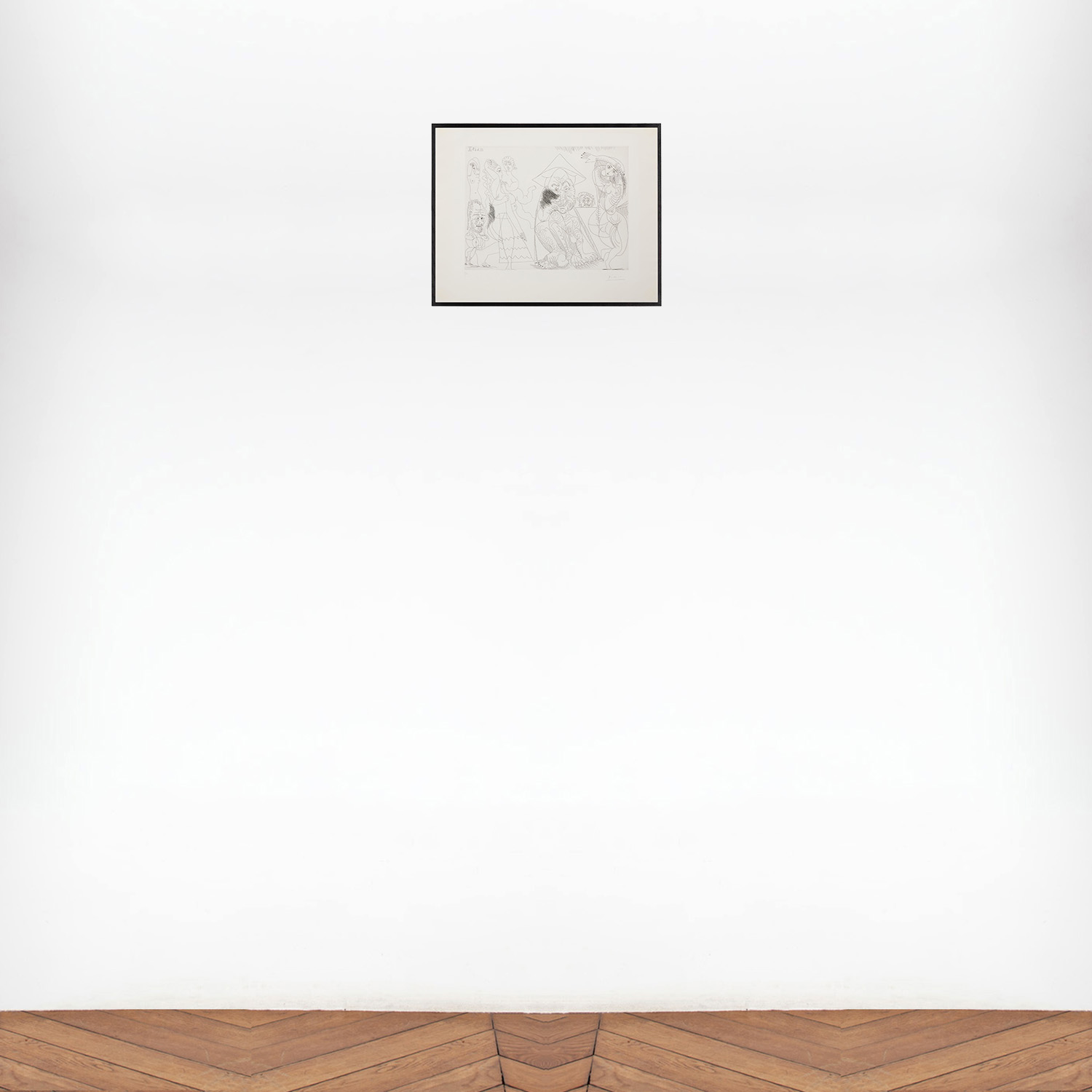 Vieil homme au chapeau tonkinois songeant aux amours des vieux messieurs, from Series 347 - 1968 - Detail D5